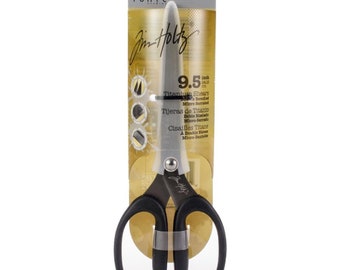 Tim Holtz 819E Tonic Studios Double Beveled Micro Serrated Titanium Shears