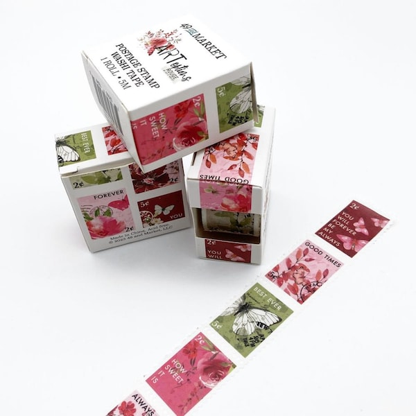 49 and Market Perforated Stamp Washi Roll You Choose Design