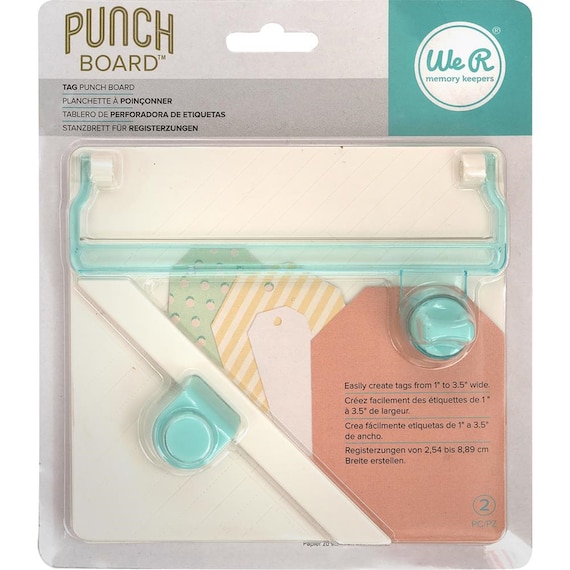 We R Memory Keepers Tag Punch Board 660248
