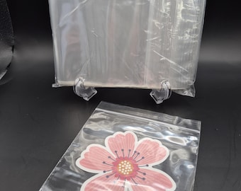 Z5X5 100 doorzichtige cellozakjes van 5 x 5 inch met rits