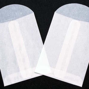 100 Glassine Envelopes 4x4 inches - Confetti, Sample, or Trinket Envelopes