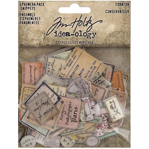 Ideaology Ephemera Snippets Curator 233/Pkg by Tim Holtz -TH94152