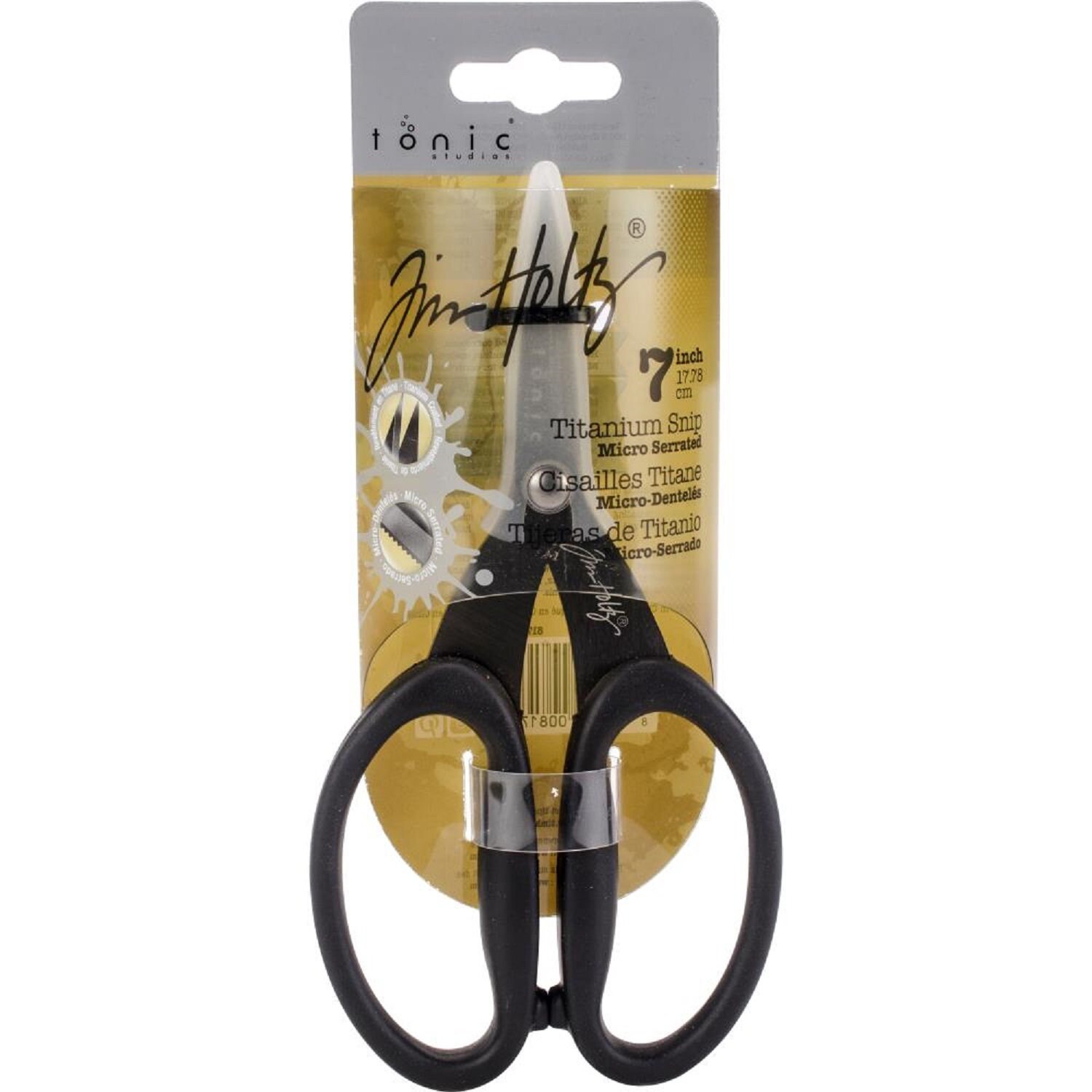 All Purpose Kitchen Shears Heavy Duty Micro-serrated Blade & Triple-riveted  Finished Wood Handle Scissors for Poultry, Fish, Vegetables 
