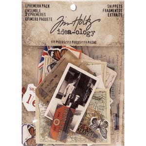 Ideal für Ephemera Pack Snippets 111 Teile von Tim Holtz -TH93564