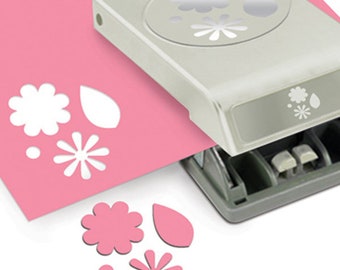 54-30163 EK Success-EK Tools Large Slim Punch Flowers and Leaves