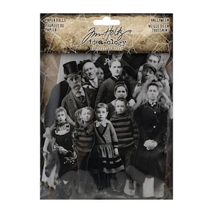 TH94266 Tim Holtz Ideaology Paper Dolls Halloween 65 pieces
