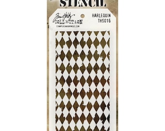 Tim Holtz /Stampers Anonymous Layering Stencil THS016 Harlequin