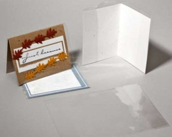 CJ40 - 100 Clear Card Jackets for A2 Card and Envelope