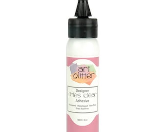 2 oz Art Glitter Designer Dries Clear Adhesive Made in U.S.A.
