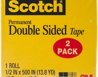 Scotch Double Sided Tape Refill Tape 2 pk. 1/2" x 500" per roll