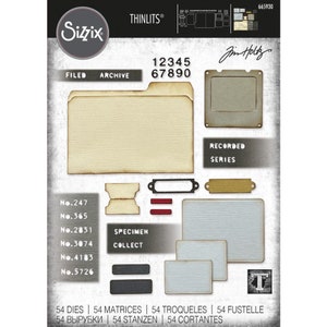 Sizzix / Tim Holtz Thinlits Dies-exemplaar 665930 54 dies