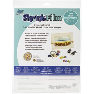Shrink Plastic Sheets 10 Pcs, 20x29cm/7.87x11.41 Inch, 14.5x20cm
