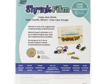 KSF6 Grafix Shrink Film  8.5" X 11" 6 sheet pkg.