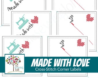 Made With Love Corner Labels