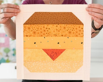 Baby Chicks Quilt Block Pattern – 6 and 12 Inch (PDF Pattern)