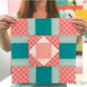 Cross Eyed Quilt Block Pattern - PDF Includes instructions for 6 inch and 12 inch Finished Blocks