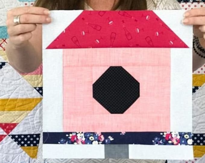 Birdhouse Quilt Block Pattern PDF Includes Instructions for Etsy