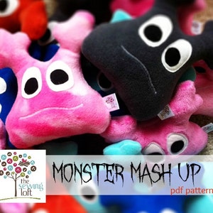 Monster Mash Up Pattern- INSTANT DOWNLOAD PDF