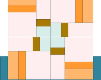 Windmill Quilt Block Pattern – 6 and 12 Inch (PDF Pattern)