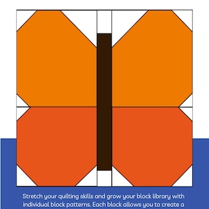 Butterfly Quilt Block Pattern – 6 and 12 Inch Blocks (PDF Pattern)