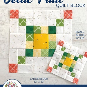 Celtic Trail Quilt Block Pattern PDF Includes instructions for 6 inch and 12 inch Finished Blocks image 2