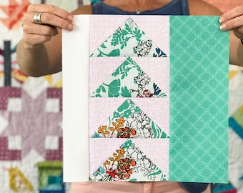 Directional Quilt Block Pattern – 6 and 12 Inch (PDF Pattern)
