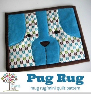 PDF Pattern for Dog Mug Rug Love My Dog Mug Rug Pattern Dog - Etsy Canada