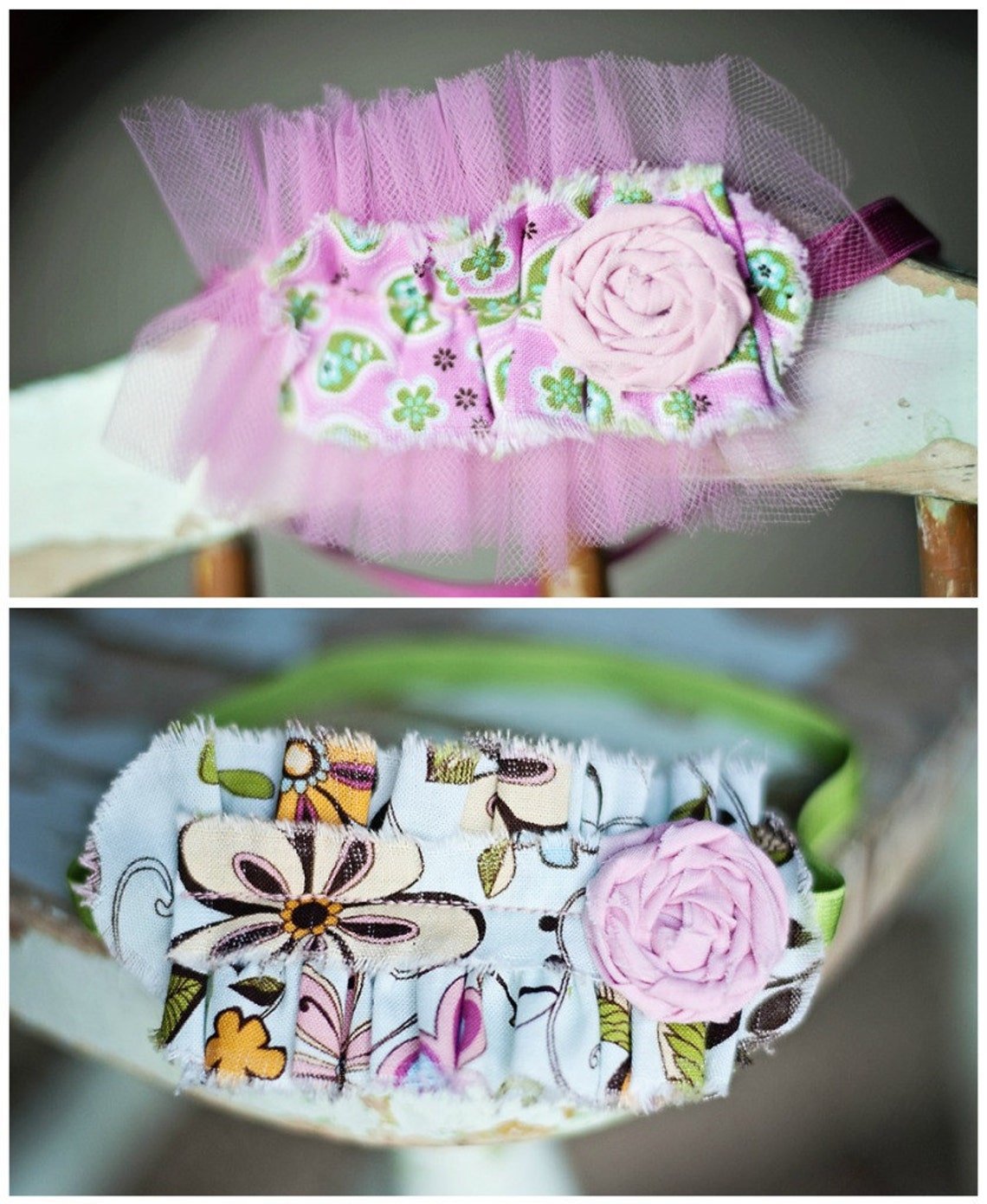 Ruffle Headband Pattern How to PDF Includes Rosette Flower Etsy