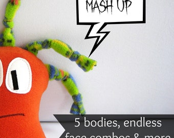 Monster Mash Up Pattern- INSTANT DOWNLOAD PDF