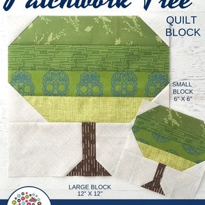 Tree Quilt Block Pattern – 6 and 12 Inch Sizes (PDF Pattern) - Etsy