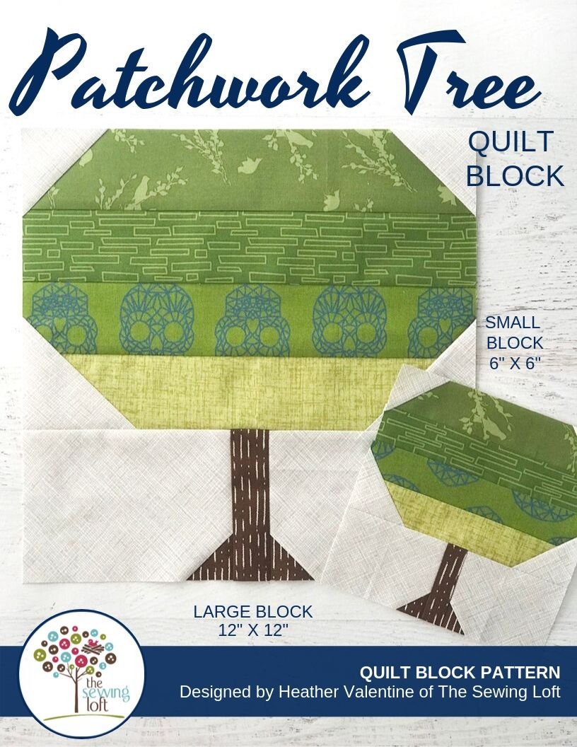 Tree Quilt Block Pattern PDF Includes Instructions for 6 - Etsy