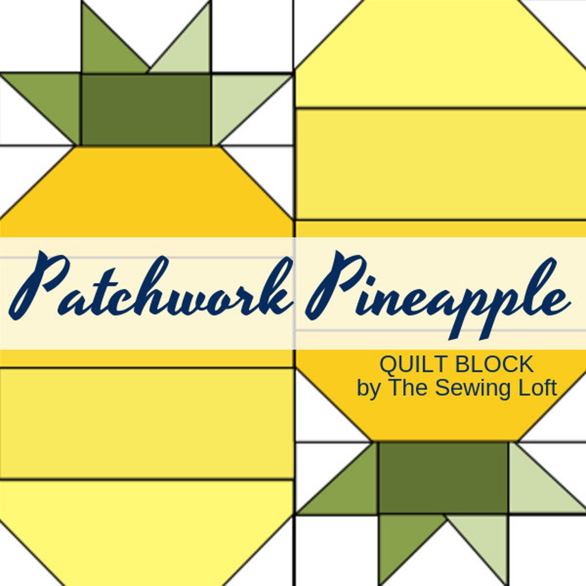 Pineapple Quilt Block Pattern PDF Includes Instructions for Etsy