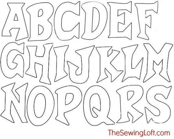 alphabet applique template alphabet applique pattern pdf etsy ireland