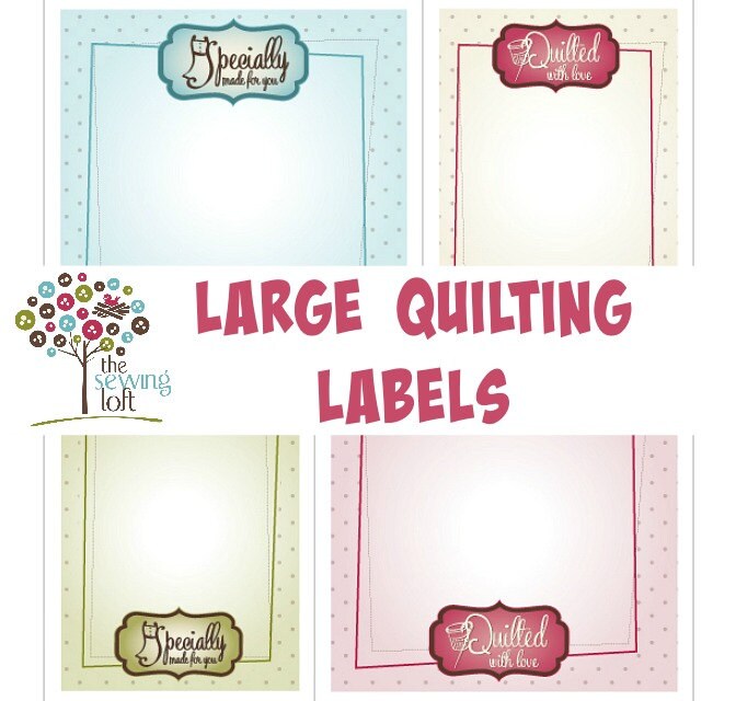 Large Printable Quilt and Sewing Labels - Etsy