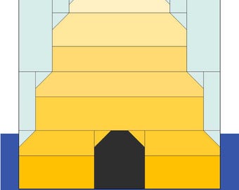 Modello per blocco trapuntato Honeybee Hive - PDF Include istruzioni per blocchi finiti da 6 pollici e 12 pollici