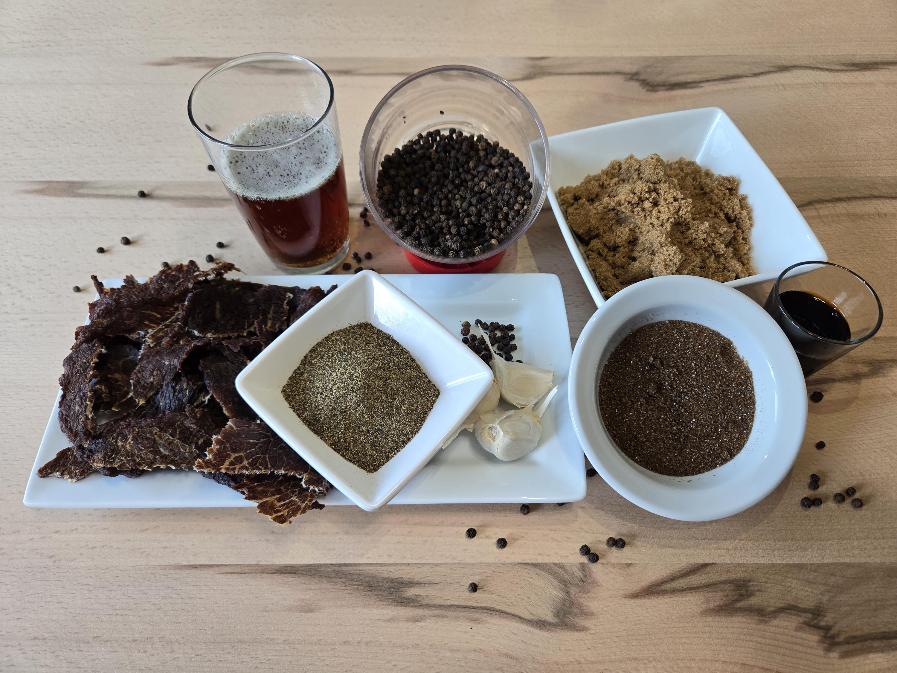 Ale Right Beef Jerky | Beer-Infused Jerky Rich With Amber Ale, Black Pepper | 100% All-Natural, Homemade, Thin-Cut, Non Spicy