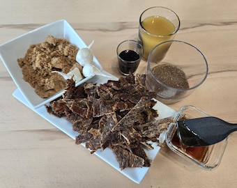 Sweet Smoked Teriyaki Beef Jerky | Sweet & Smoky Teriyaki Jerky | 100% All-Natural, Homemade, Thin-Cut, Mild Spicy