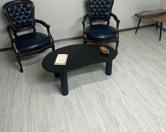 Wood Modern Style Coffee Table, Coffee Table, Rustic Coffee table, Walnut Coffee table, Ellips Coffee table