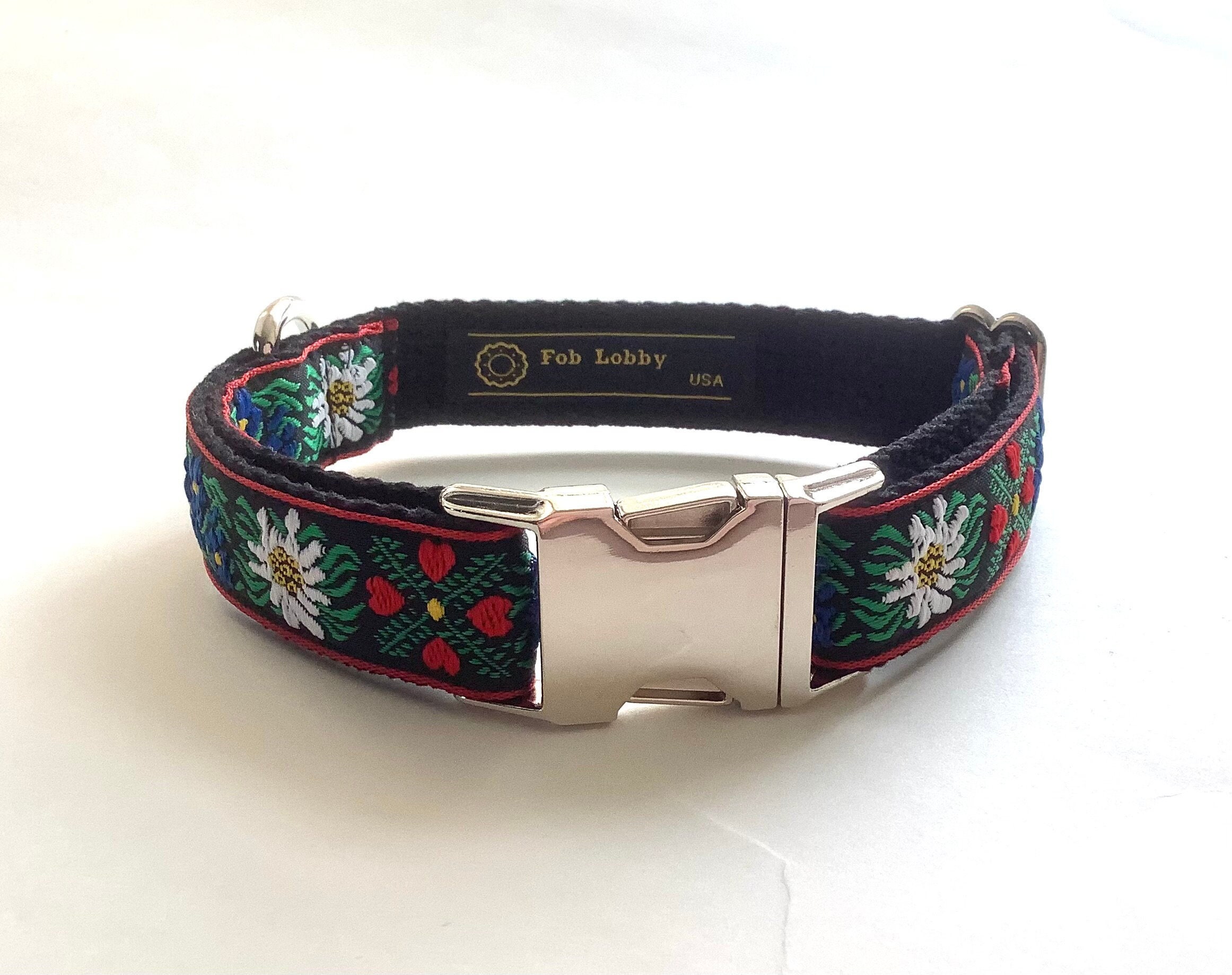 From Paris with Love Handmade FDT Artisan Pink Leather Swiss Mountain Dog  Collar with Dotted Pyramids [C642#1116 Handcrafted FDT Artisan Pink Leather  Swiss Mountain Dog Collar] : Swiss Mountain Dog Breed: Dog