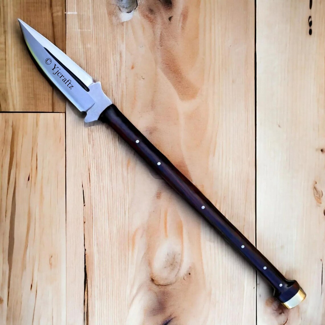 Hand Custom High Carbon Steel Spear 27 Inches, Hellboy II