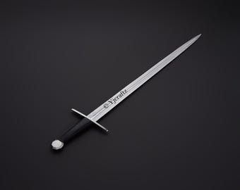 Hand Forged, Custom High Carbon Steel Sword 32 inches, Knight Vikings Sword, Full Tang, With Sheath, Birthday Gifts For Father, Gift For Her