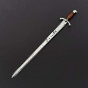 Hand Forged, Custom Damascus Steel Sword 31 inches, Full Tang, Vikings Swords, Cutlass, With Sheath, Birthday Gifts For Father, Gift For Her