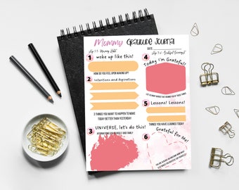 PRINTABLE Mommy Gratitude Journal | Journal Pages | Printable Journal