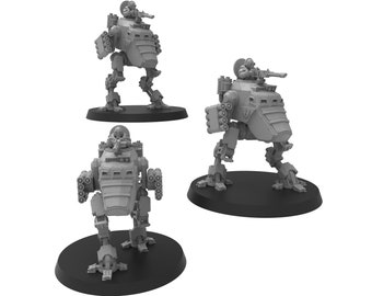 Heavy Combat Walker - Smol Lunar Auxilia - ThatEvilOne - 6-8mm Sci-Fi Tabletop Wargaming Miniature