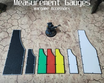 Jauge de mesure - 3 pouces / 6 pouces - RPG de table / accessoire de jeu de guerre