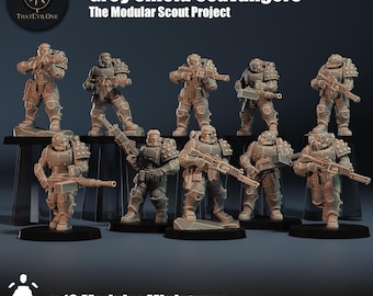 Grey Shield Scavengers - Scout Project - ThatEvilOne - 28mm Sci-Fi Tabletop Wargaming Miniature