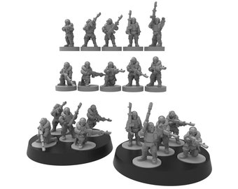 Laseris Squad - Smol Lunar Auxilia - ThatEvilOne - 6-8mm Sci-Fi Tabletop Wargaming Miniature