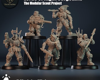 Lords of Night Sergeants - Scout Project - ThatEvilOne - 28mm Sci-Fi Tabletop Wargaming Miniature