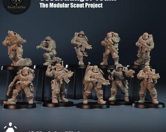 Scout Ranger Team - Scout Project - ThatEvilOne - 28mm Sci-Fi Tabletop Wargaming Miniature