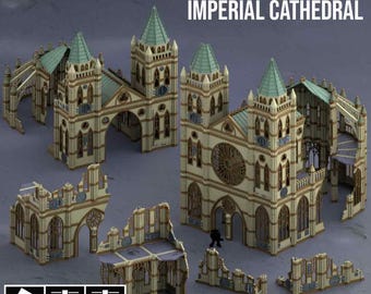Imperial Cathedral Bundle - Gothic Sector - Fabricator's Lair - 28/32mm Sci-Fi Tabletop Wargaming Terrain
